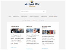 Tablet Screenshot of merchantatmsolutions.com